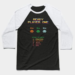 Ready Player One - High Scores Baseball T-Shirt